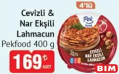PEKFOOD DONDURULMUŞ CEVİZLİ VE NAR EKŞİLİ LAHMACUN 400 G fiyat ve kampanya bilgisi